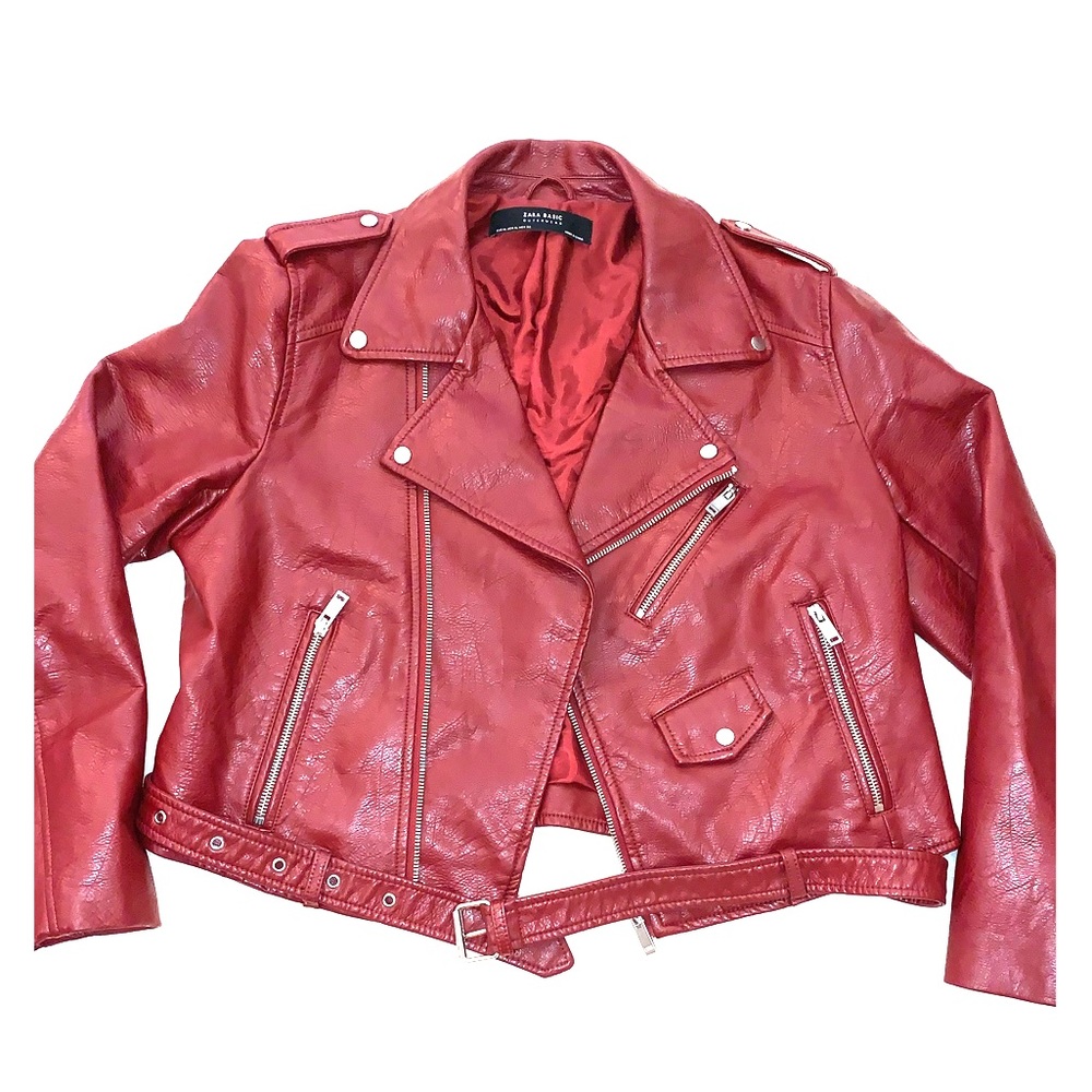 Zara Burgundy Moto Jacket - Hard to find size!